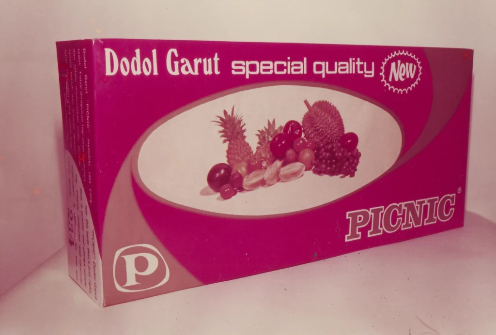Desain Kemasan Dodol PICNIC Garut tahun 1974